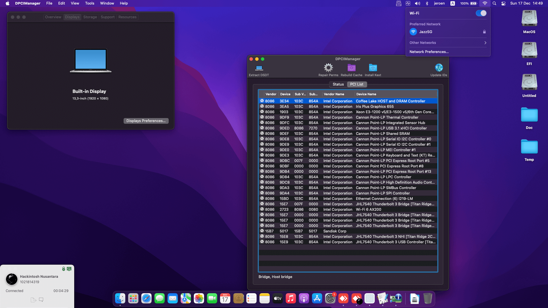 HP Elitebook X360 830 G6 2nd [WhiskeyLake   Intel UHD 8Th Gen + I2C]   OpenCore 1